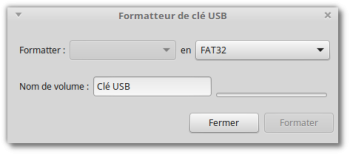  Le formatteur de clé USB